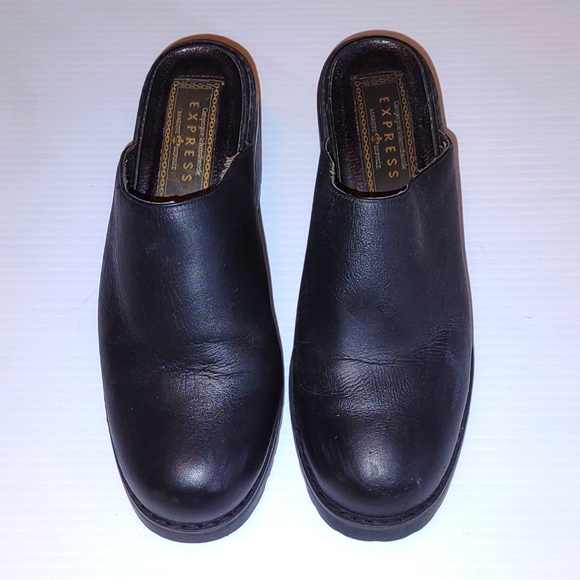 ๐ฃโฎVINTAGEโฎ COMPAGNIE INTERNATIONALE EXPRESS Metro Mules in Black - Picture 1 of 8